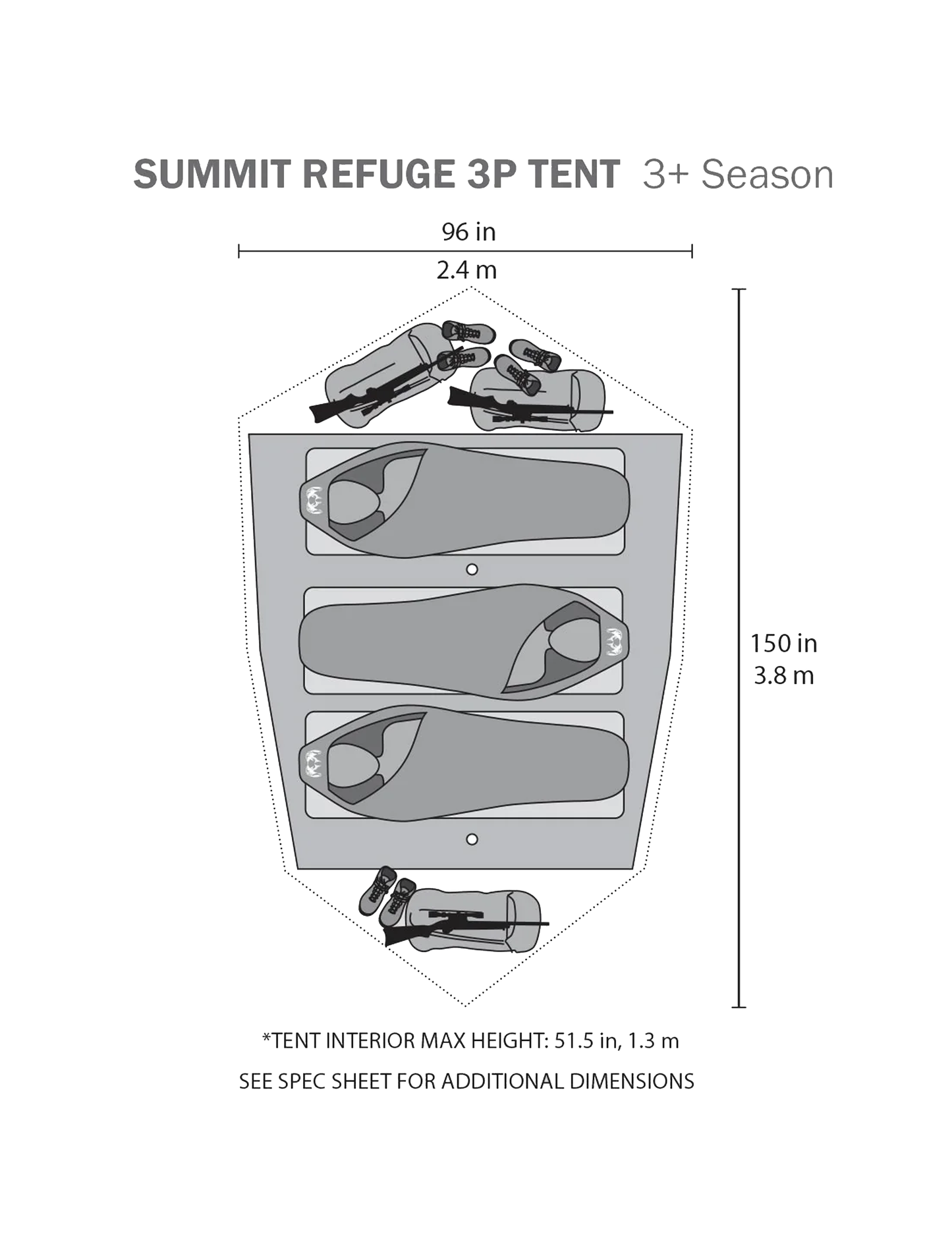 Summit Refuge 3 Person Tent