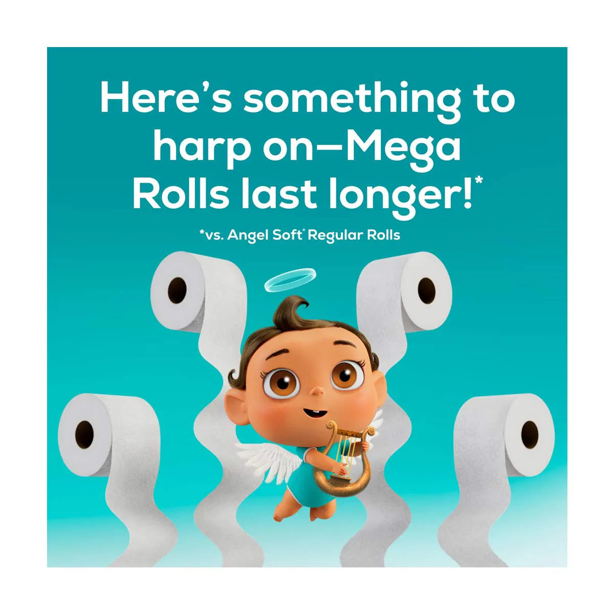 Angel Soft Toilet Paper Mega Rolls, 8 Ct