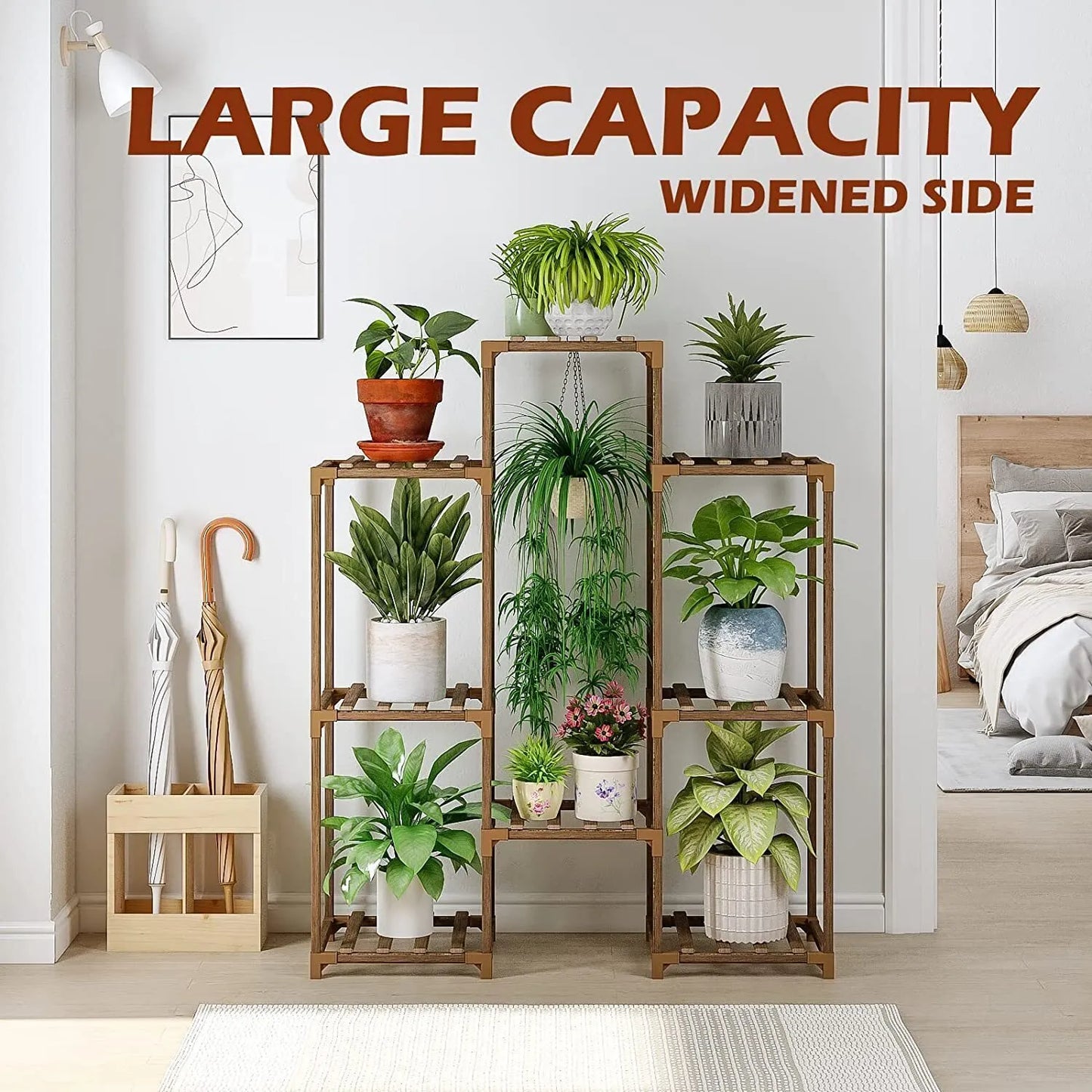 Plant stand indoor plant stand wooden outdoor multi-layer plant stand
