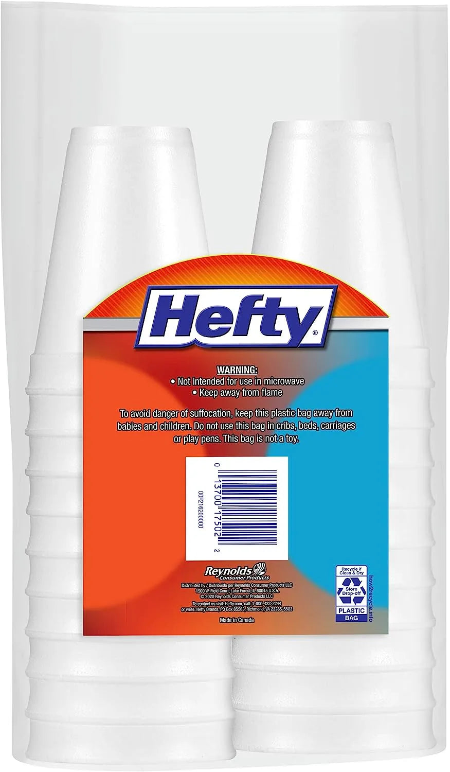 Hefty Party On Disposable Plastic Cups, Assorted, 16 Ounce, 100 Count
