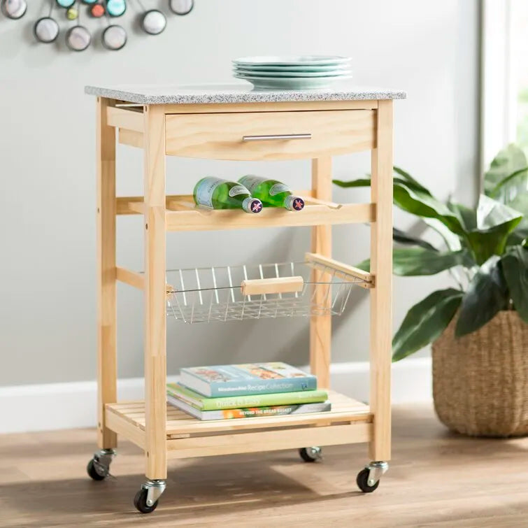 Macy Granite Kitchen Cart