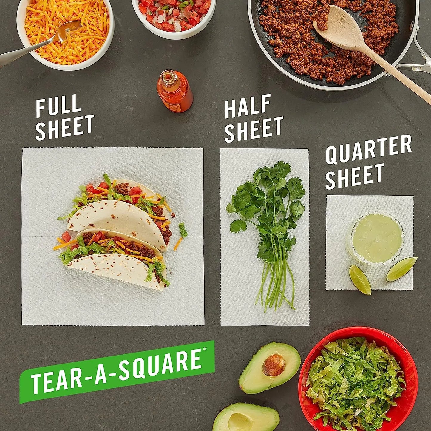 Paper Towels, 6 Double Rolls = 12 Regular Rolls