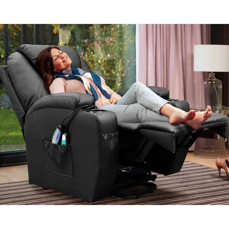 &#10024;Faux Leather Power Lift Recliner Chair with Massage and Heating Functions&#10024;