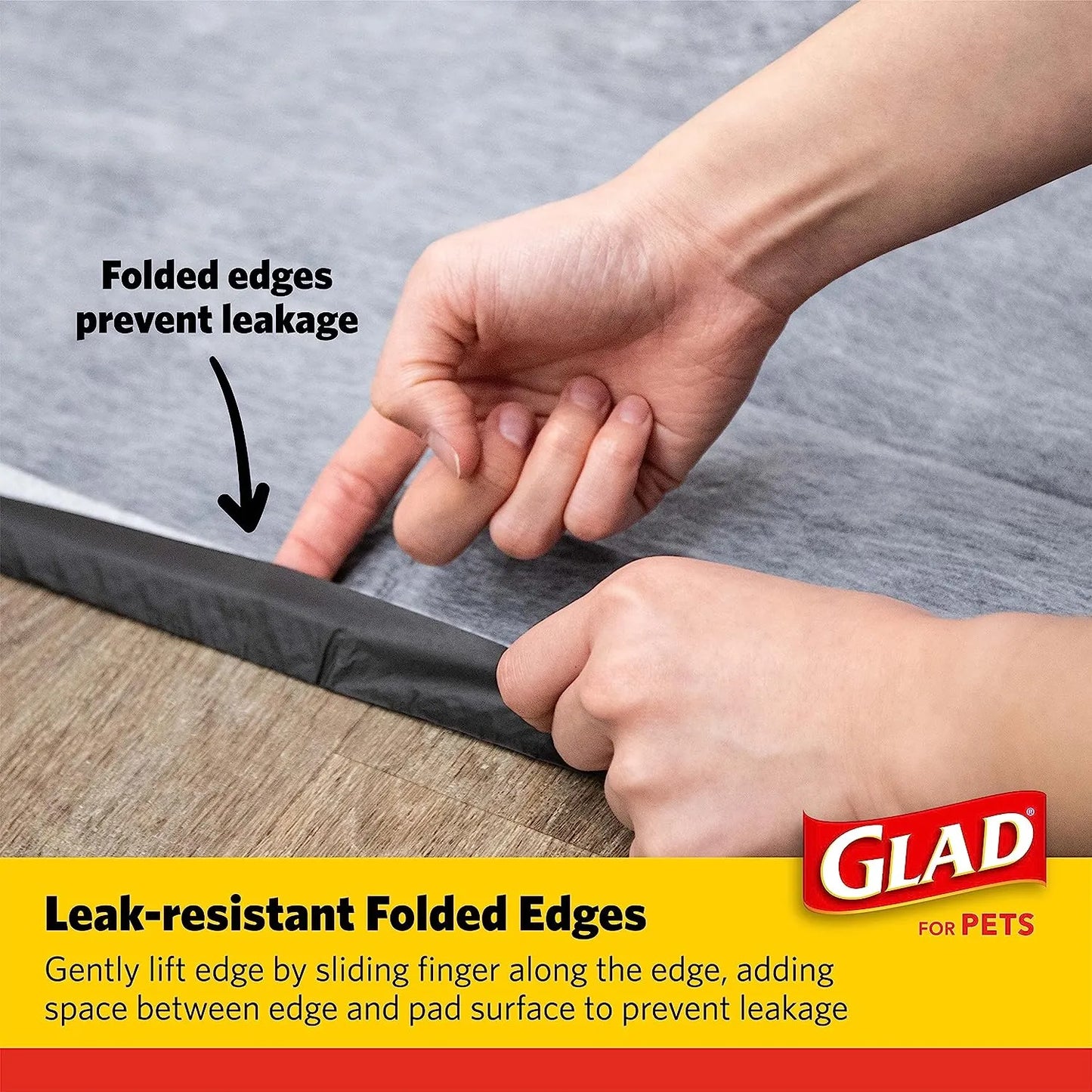 Glad for Pets Black Charcoal Puppy Pads 23" x 23" | Puppy Potty Training Pads That ABSORB & NEUTRALIZE Urine Instantly | New & Improved Quality Puppy Pee Pads, 100 count