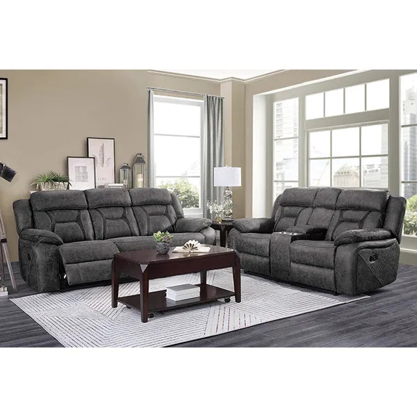 2 PC SEVILLA RECLINING SOFA & LOVESEAT SET