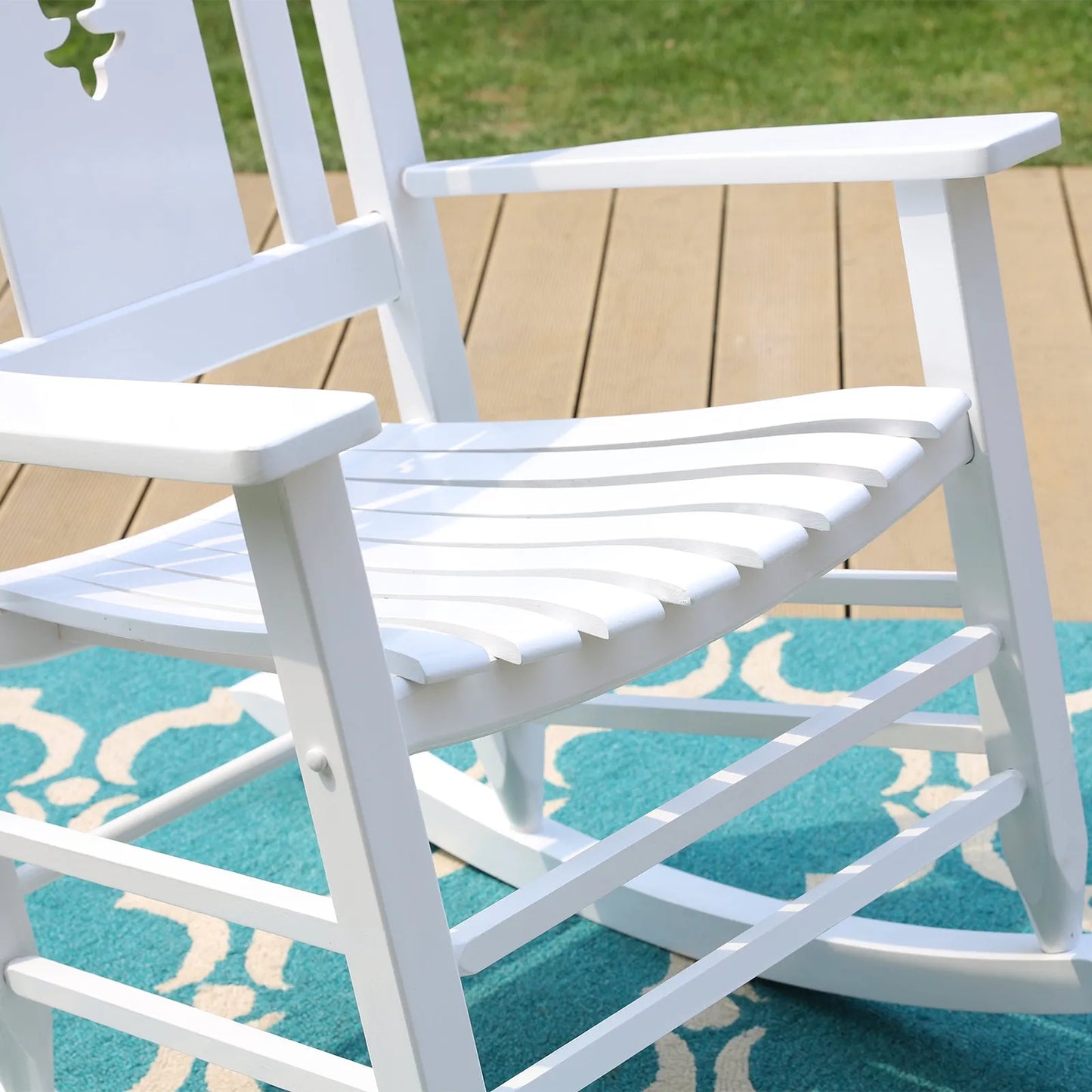 Outdoor & Indoor Wood Rocking Chair Porch Chair