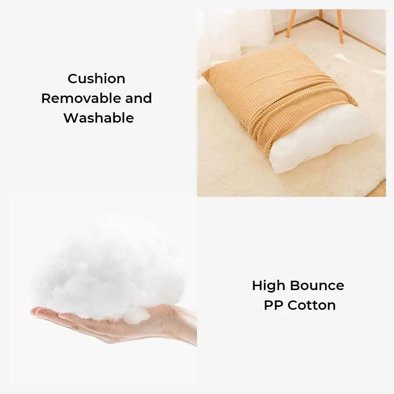 Vintage Large Cozy Calming Sofa Dog Bed