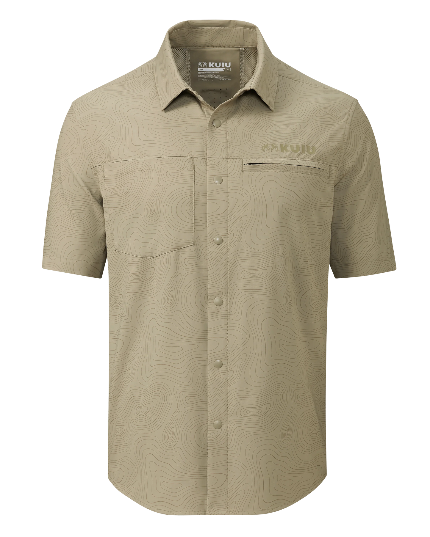 Mesa Vented SS Snap Shirt Topo