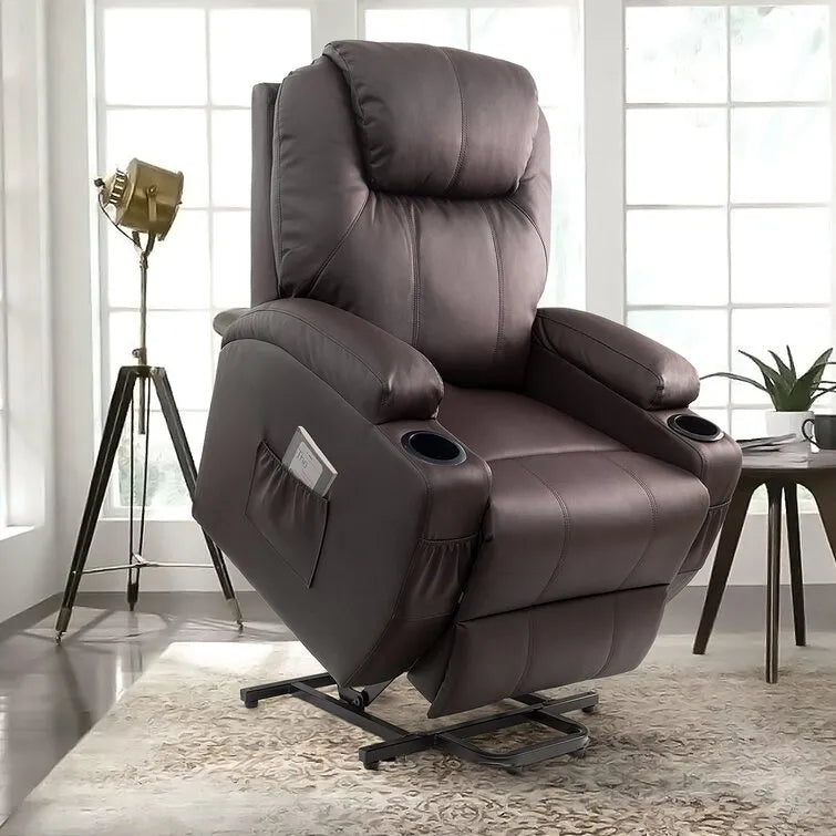&#10024;Faux Leather Power Lift Recliner Chair with Massage and Heating Functions&#10024;