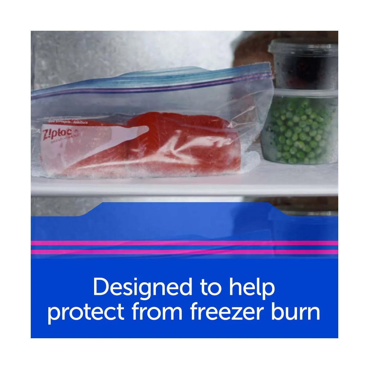 Ziploc Brand Freezer Bags With Grip 'N Seal Technology, Quart, 19 Count