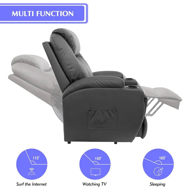 &#10024;Faux Leather Power Lift Recliner Chair with Massage and Heating Functions&#10024;