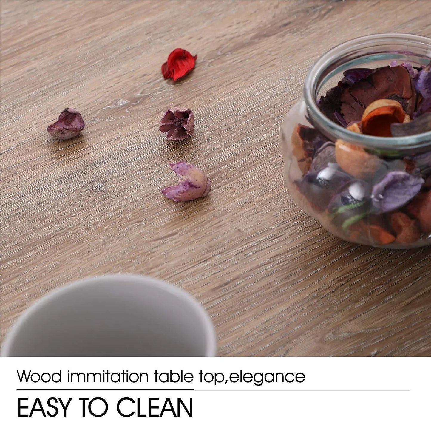 5-Piece Outdoor Dining Set 4 Swivel Steel Chairs and Square Table