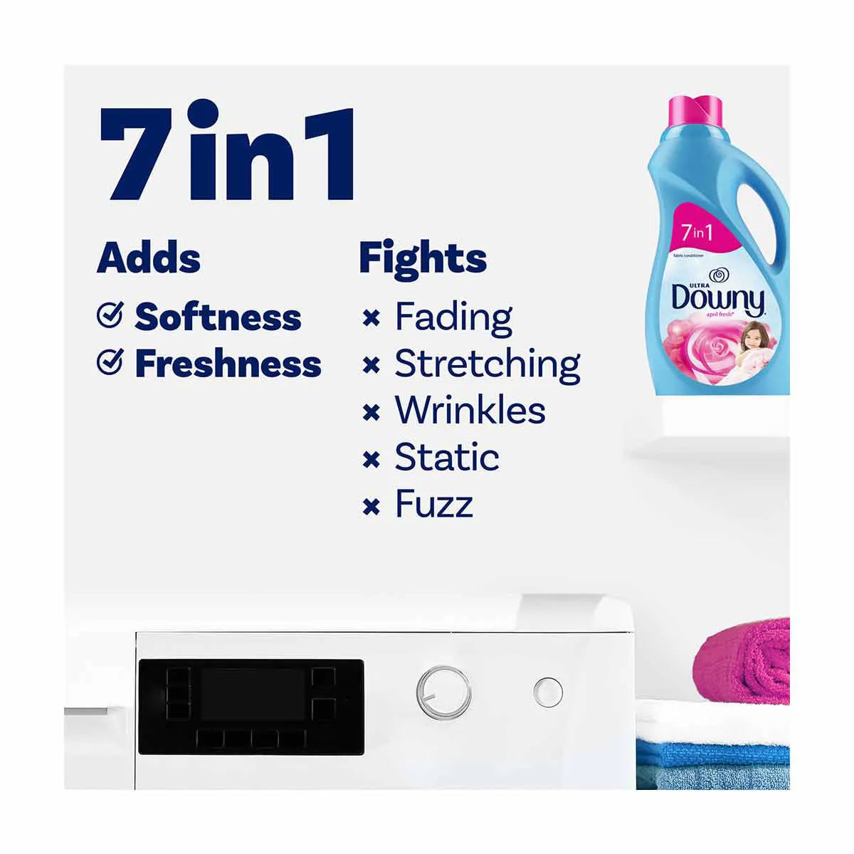 Downy Ultra Liquid Fabric Softener - April Fresh, 44 Fl Oz