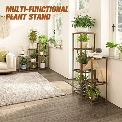 Plant stand indoor plant stand wooden outdoor multi-layer plant stand