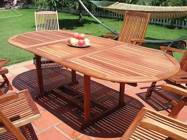 Amabel Oval 8 - Person 67'' Long Dining Set