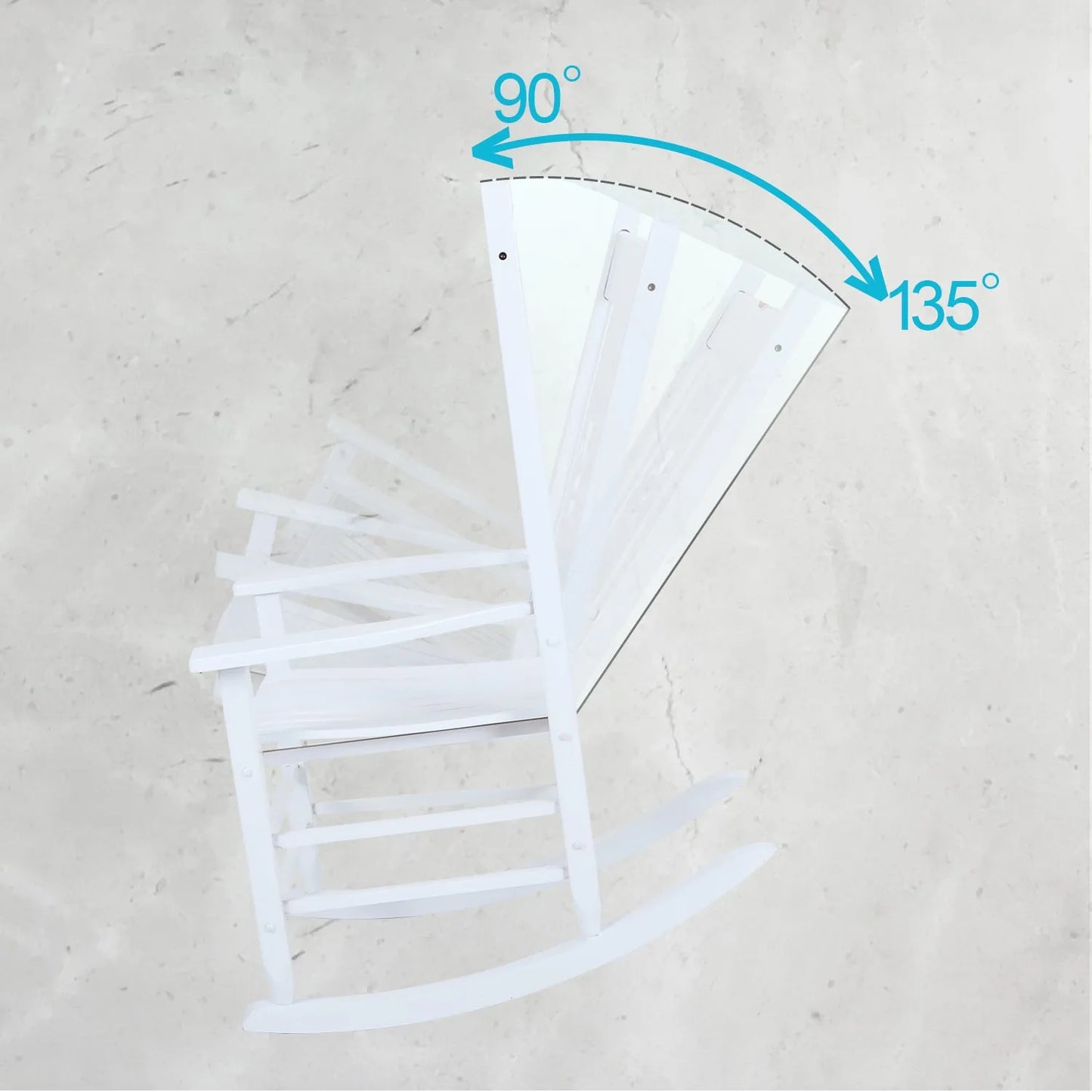 Outdoor & Indoor Wood Rocking Chair Porch Chair