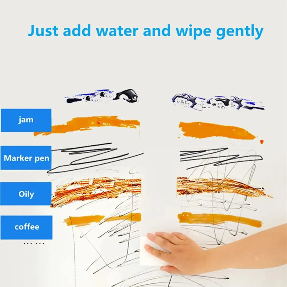 Melamine Sponge,100 Pack Magic Sponges Eraser Foam Cleaning Pads,Multi-Functional Household Cleaning Kitchen Dish Sponge for Furniture,Bathroom,Bathtub, Sink,Floor, Baseboard, Wall Cleaner