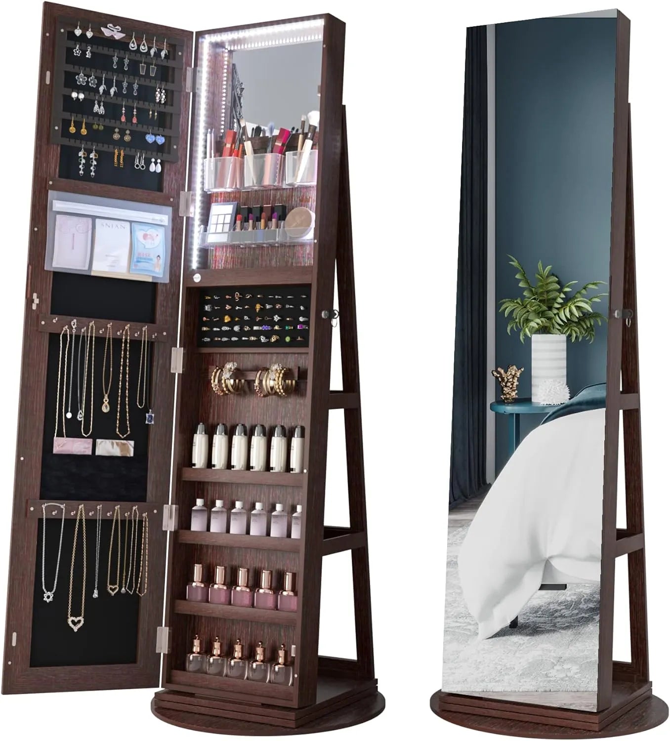 Revolving Jewelry Cabinet