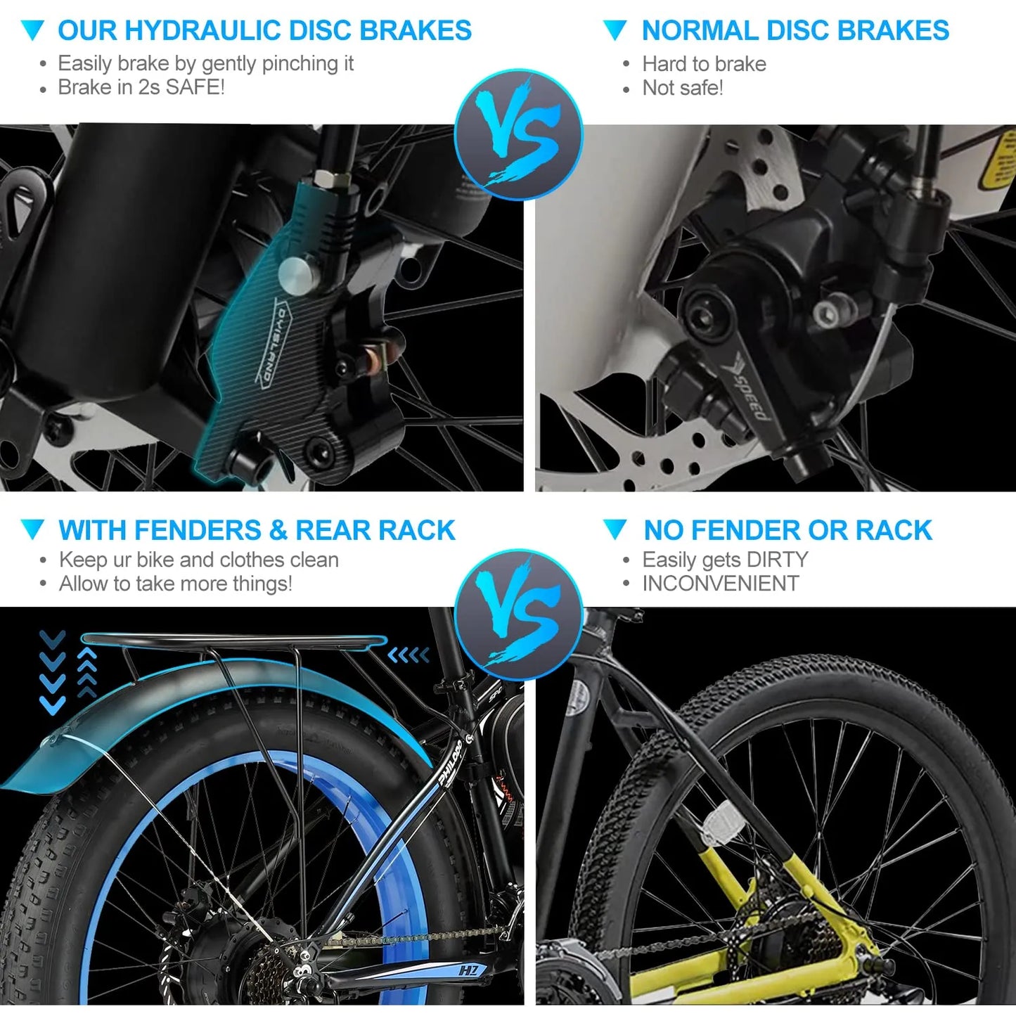 &#10024;Wide tire electric bike with 1000W 48V/17.5Ah removable battery 31MPH&#10024;