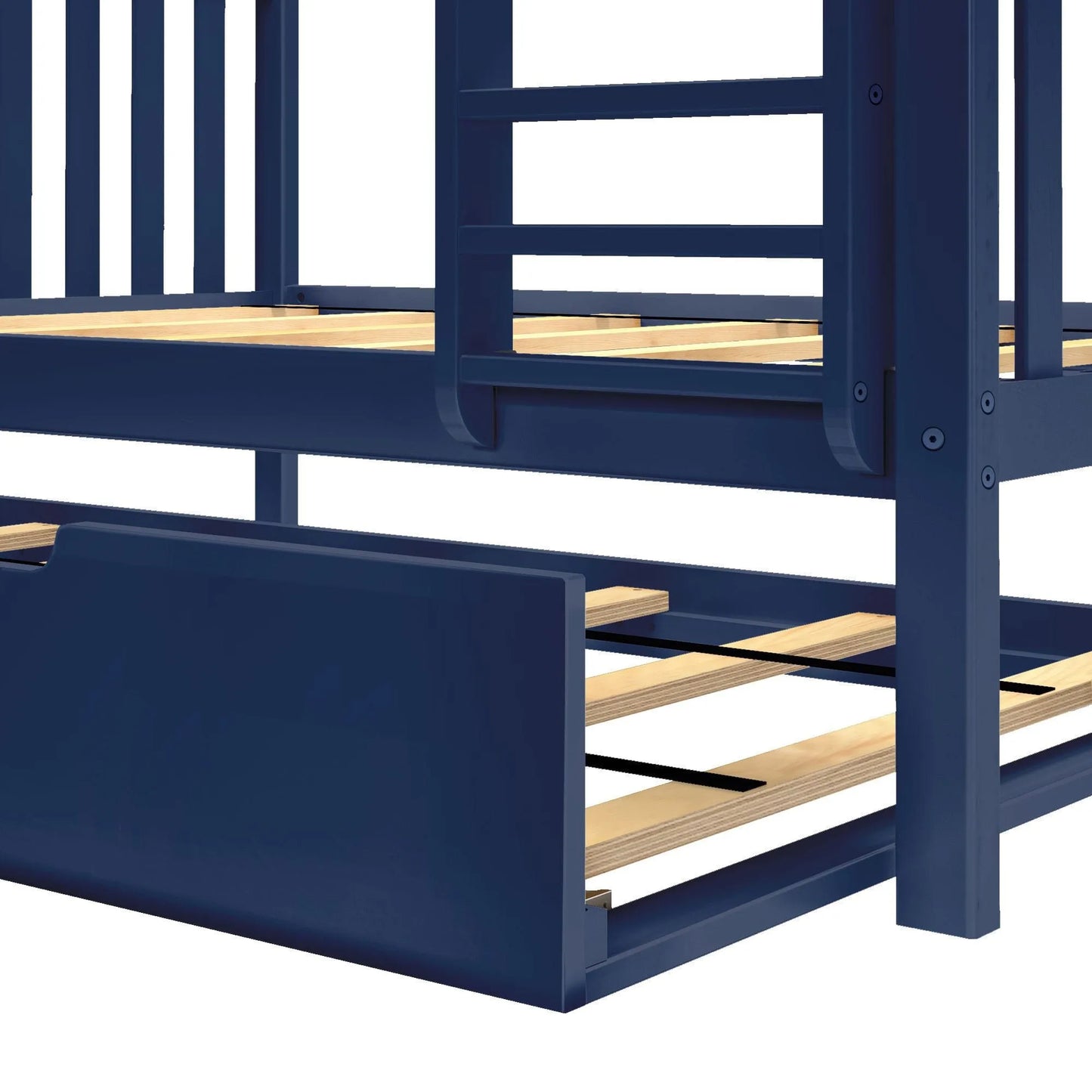 &#127876;Store Closing Sale&#128150;Kids Solid Wood Twin-Over-Full Bunk Bed + Trundle Bed