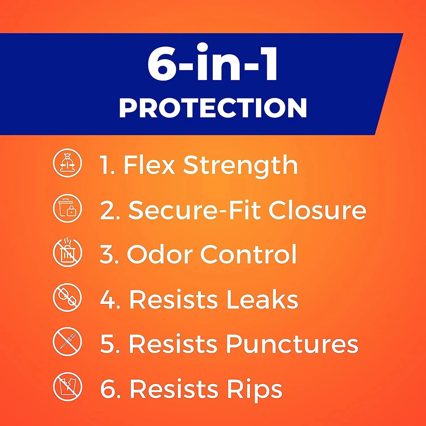 Strong Tall Kitchen Trash Bags, Lavender & Sweet Vanilla Scent, 13 Gallon, 80 Count