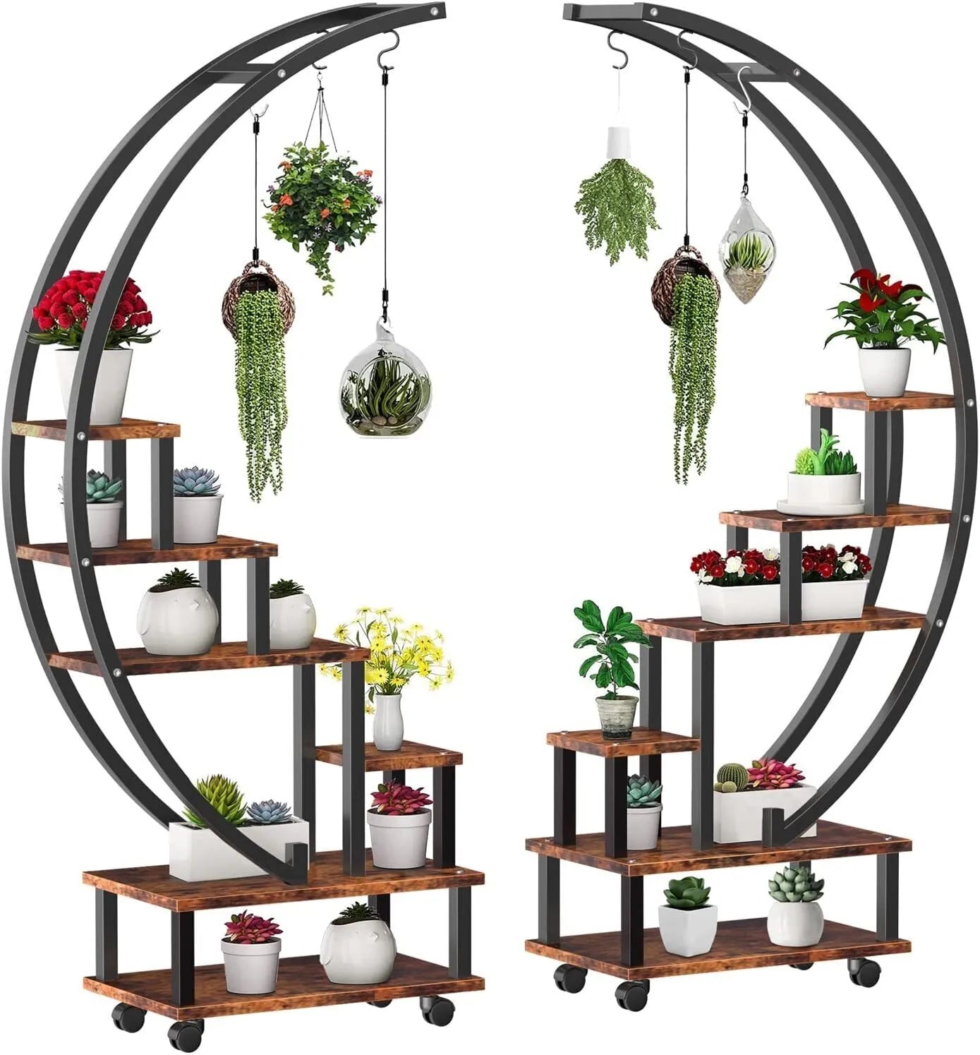 &#127885;Creative heart-shaped ladder plant frame&#127885;