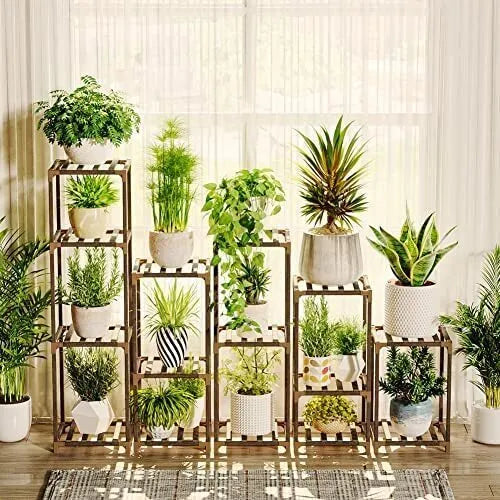Plant stand indoor plant stand wooden outdoor multi-layer plant stand