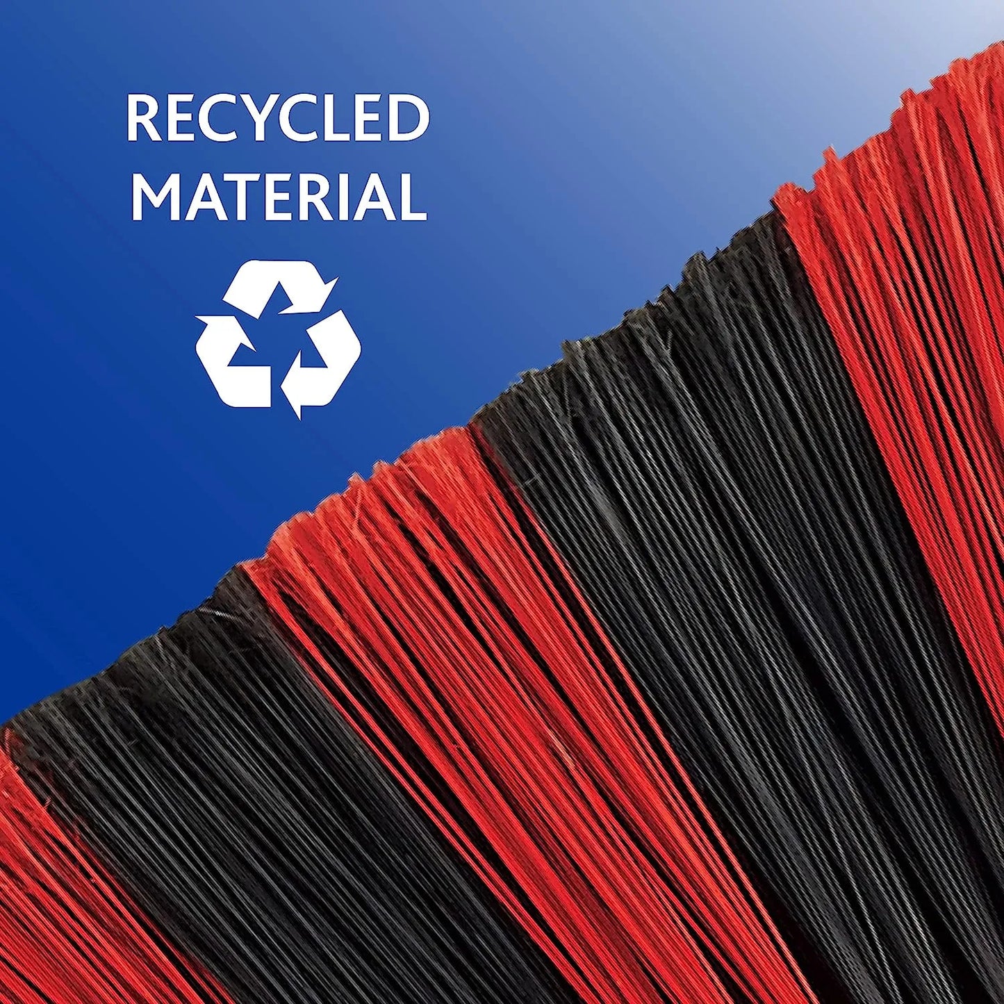 O-Cedar Pet Pro Broom & Step-On Dustpan PowerCorner, Red