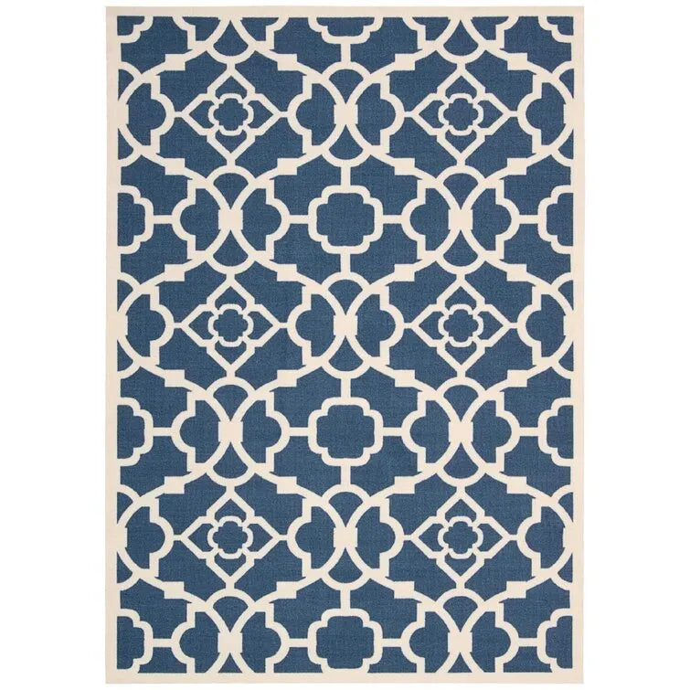 Ariene Navy Blue Indoor/Outdoor Rug