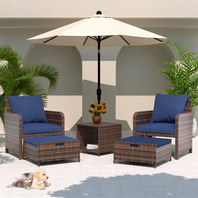 2 - Person Outdoor Seating Group with Cushions