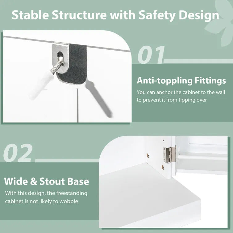 41" Farmhouse Kitchen Pantry