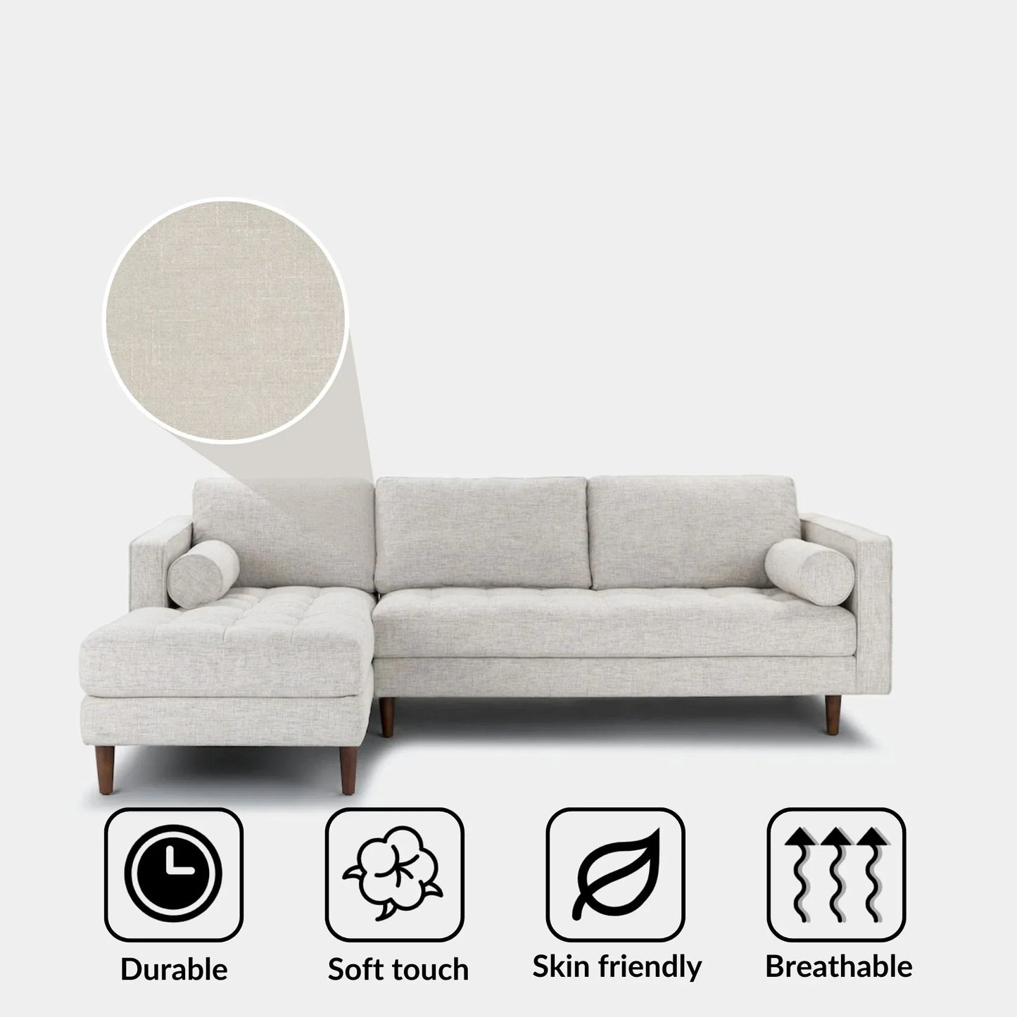 Castle Fabric Sectional Sofa