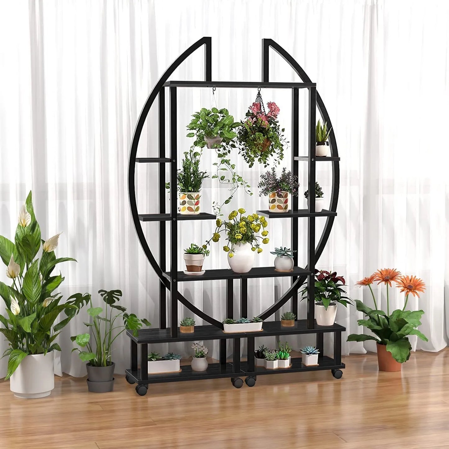 &#127885;Creative heart-shaped ladder plant frame&#127885;