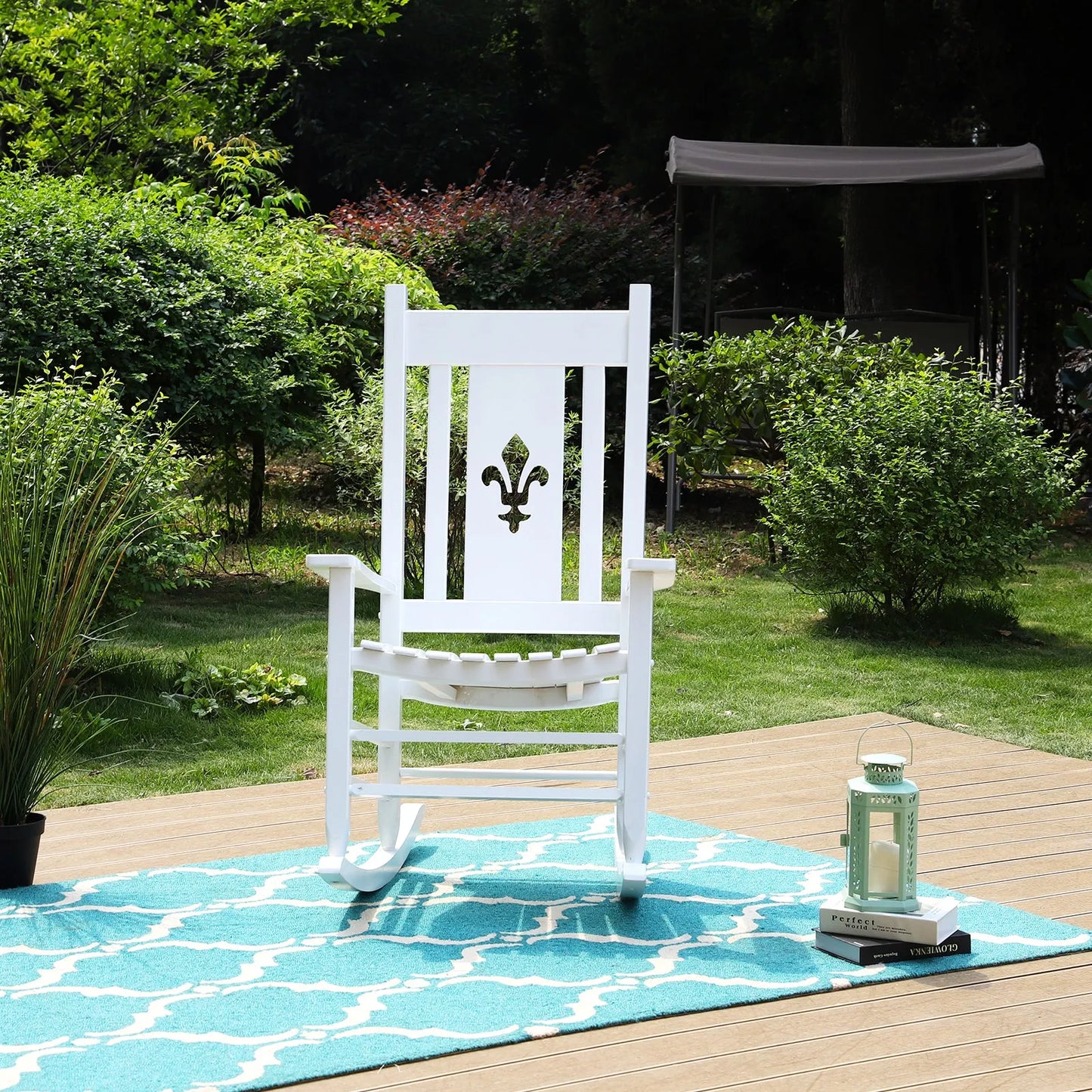 Outdoor & Indoor Wood Rocking Chair Porch Chair