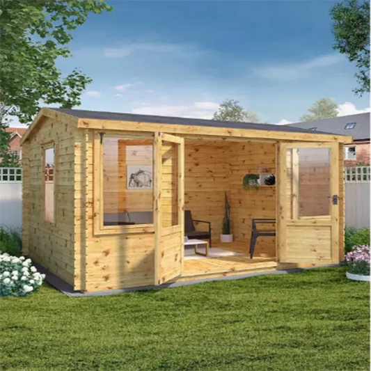 【Home&Garden】【BS】Mercia 4M x 3m Grizedale Log Cabin -- 19mm